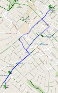 Farm to Bike  Charlotte B-Cycle Route