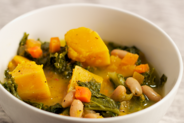 Butternut Squash Kale Stew Closeup