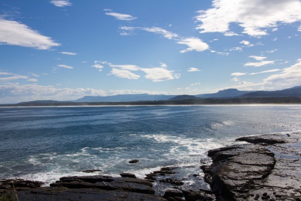 View of Seven Mile Beach from Gerroa headlands