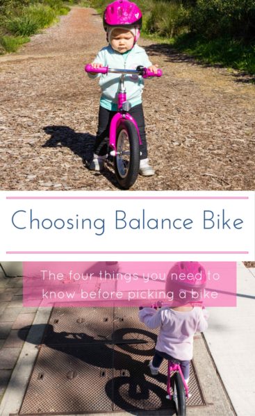 Looking for a balance bike for a toddler? Click to read the four things you should know about the bike before you buy: weight, tires, steering, and adjustability. 
