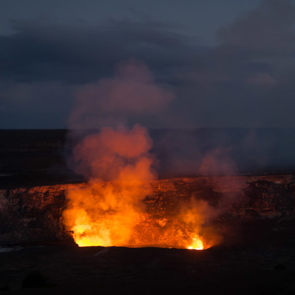See Molten Lava on the Big Island - Halemaʻumaʻu Crater Dusk