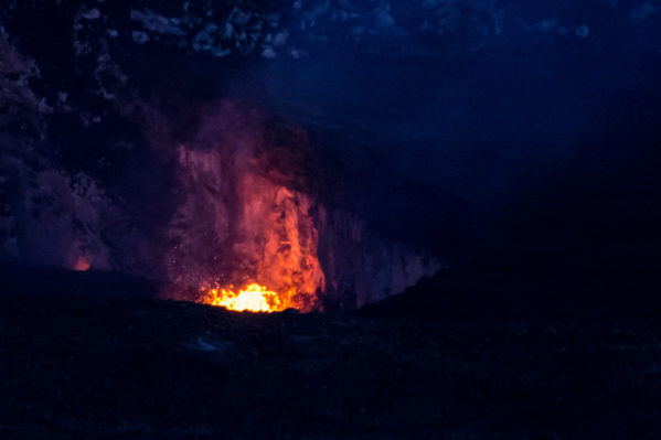 See Molten Lava on the Big Island - Halemaʻumaʻu Crater Lava Splash