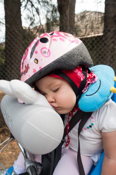 baby on bike