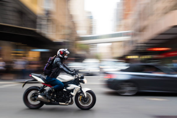 Panning Photography - City Mortocycle